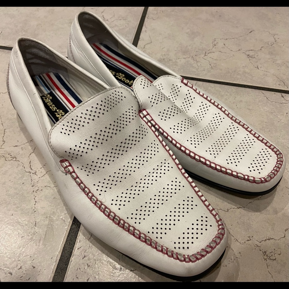Brass Boot men loafers white